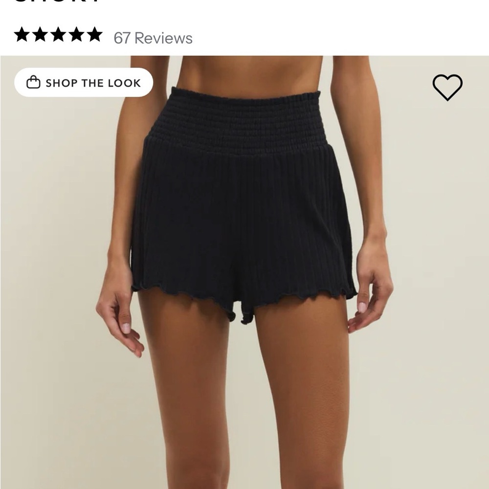 Z Supply Black sand dawn ribbed Shorts NWT